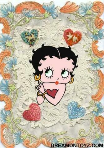 Betty Boop Pictures Archive Altered Vintage Valentine Greeting Cards