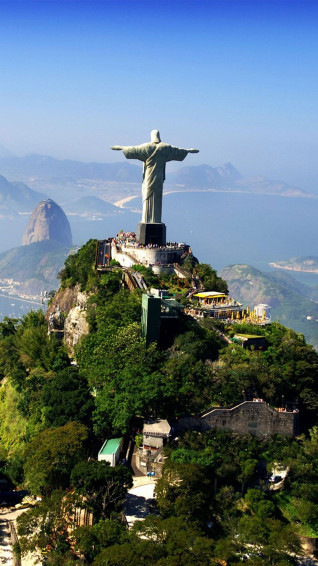 Rio De Janeiro Brazil Statue Wallpaper iPhone