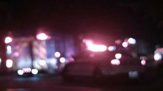Ambulance Cops And Firetrucks Blurry Lights Background At Night