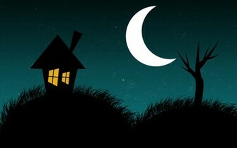 Night Loneliness Wallpaper Which Is Under The