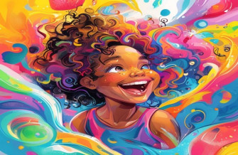 Curly Girl Cartoon Wallpaper