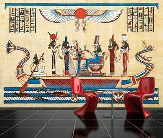 Stick Photo Wall Mural Decor Wallpaper Egypt Egyptian Art