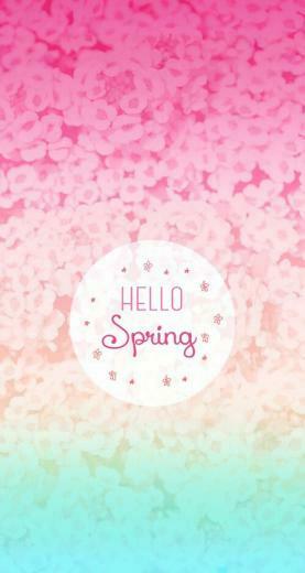 Android Hello Spring Flower Floral Quote Girly Cute