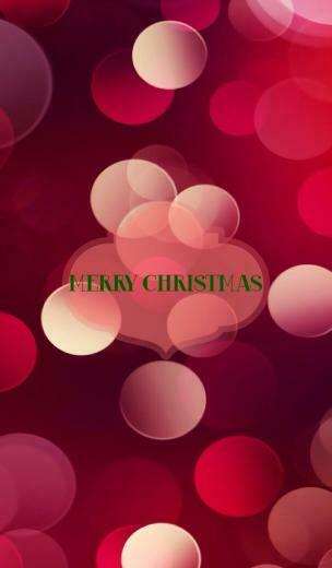 Merry Christmas Red iPhone Wallpaper iPad Mac