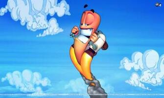 Wallpaper Worms 3d Vdeo Game