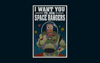 Toy Story Buzz Lightyear Space Rangers Poster Wallpaper Background