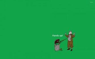 Oscar The Grouch Hold Up Wallpaper Funny
