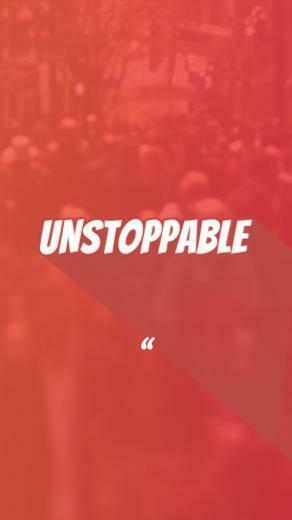 Unstoppable Wallpaper iPhone Typography Minimal