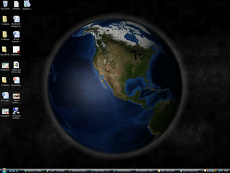 Dreamscapes 3d Spinning Earth Background Where Lighting Changes