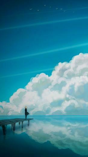 Sad Anime iPhone Wallpaper Image