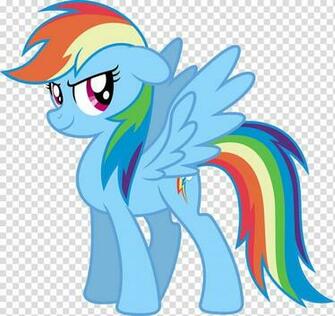 Mlp Fim New Rainbow Dash Happy Transparent Background Png Clipart