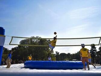 Bossaball Part Of A Sports Initiative In Buenos Aires