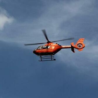 Rescue Helicopter Sky Mountains Flying Wallpaper