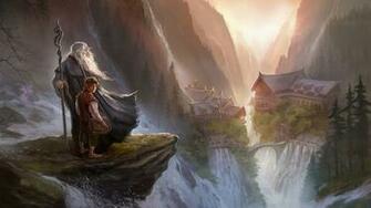 Gandalf And Bilbo Baggins The Hobbit Wallpaper