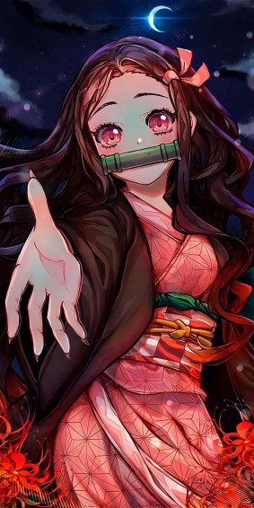 Nezuko Phone Wallpaper