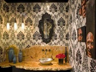 Decoration Wallpaper For Bathrooms Ideas