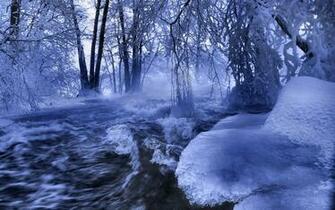 Winter Scene Wallpaper Grasscloth
