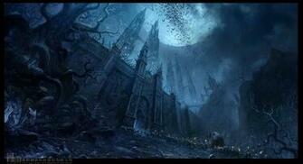 Drawings Chateau Dark Moon Wallpaper High Quality