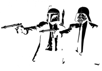 Pulp Fiction Parody HD Wallpaper Color Palette Tags Star Wars