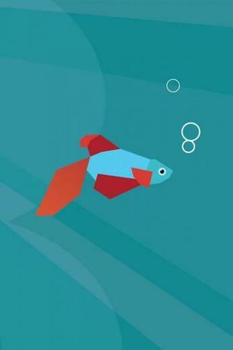 iPhone HD Vector Fish Default Wallpaper Background