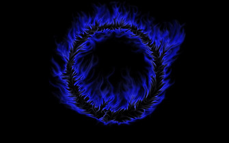 Blue Burning Flame Abstract 4k Wallpaper HD