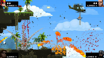 File Broforce On The Helicopter Png
