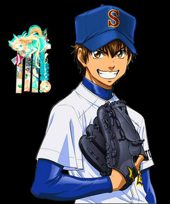 Eijun Sawamura Diamond No Ace Renders By Bertha Chan