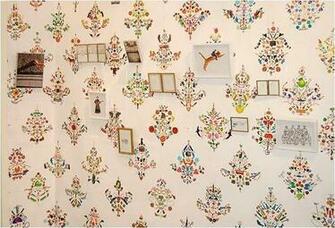 Repeat Wallpaper Made From Tiny Stickers By Flat Vernacular Amazing