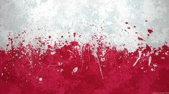 Poland Flag Wallpaper Grungy Splatter By Garyckarntzen