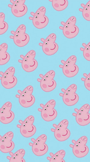 Peppa Pig Wallpaper Ideas Blue Background Idea
