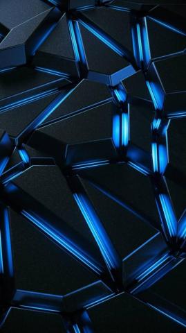 Destruction Neon Blue Wallpaper By Georgking