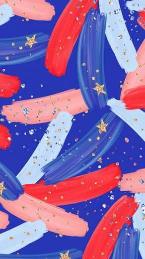 4th Of July Art Bg iPhone Wallpaper Pattern