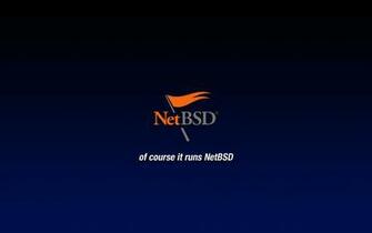 Netbsd Orange Blue Wallpaper Stock Photos