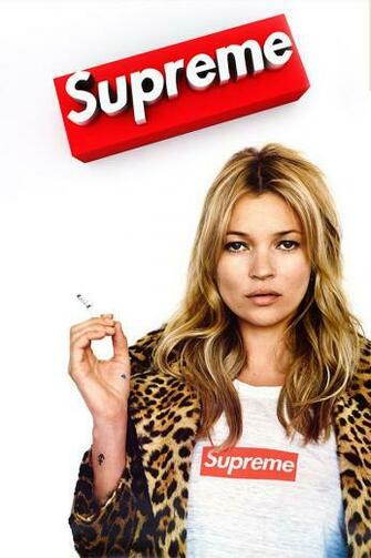 Kate Moss Supreme iPhone Wallpaper HD