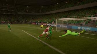 Nope Its Begovic Trying To Punch The Ball