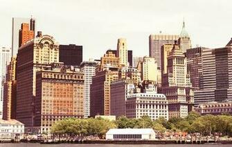 New York City Skyline Financial District Hudson River Nyc