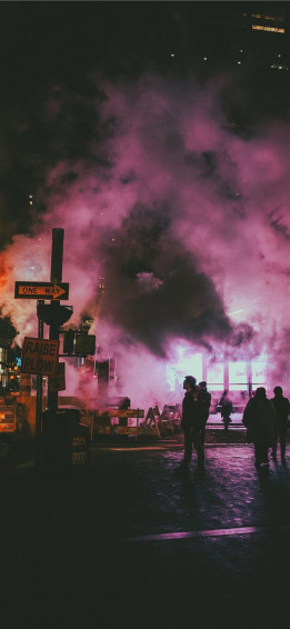 Financial District Night Vibes Ii iPhone X Wallpaper