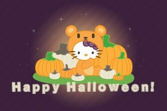 Hello Kitty X Halloween And Autumn By Hunnyflash