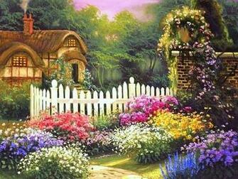 English Country Cottage Wallpaper Desktop Background