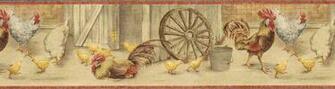 New Blonder Gypsy Rooster Wallpaper Border Bunda Daffa