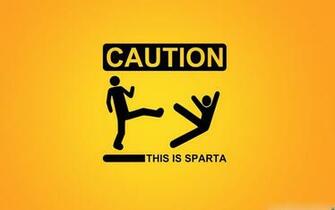 Caution This Is Sparta Wallpaper