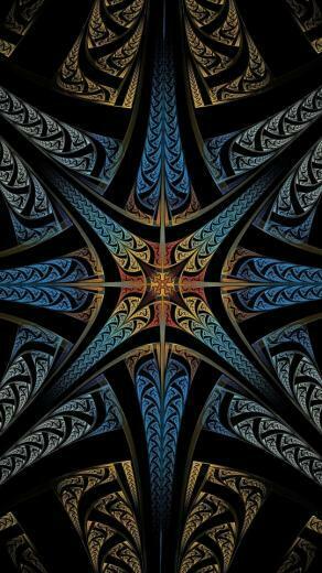HD Abstract Star Fractal Design Sony Xperia Wallpaper Mobile
