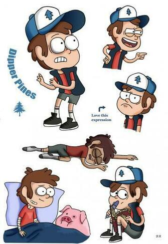 Dipper Pines Doodles By Piddies0709