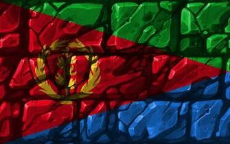 Wallpaper Eritrean Flag Brickwall 4k African