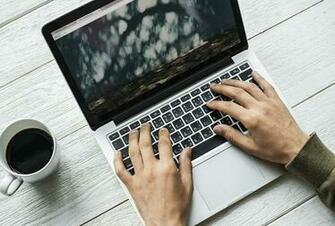 HD Wallpaper Photo Of Person Typing On Macbook Pro Laptop Hand