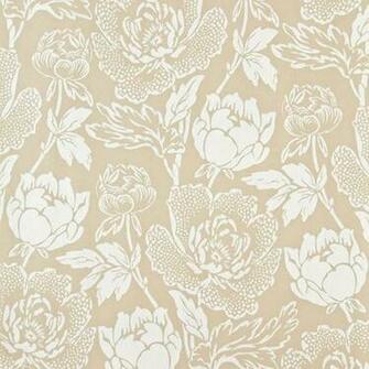 Decor Supplies White Sandy Gold Bp2305 Peony Floral Grace