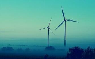 Wind Mills Wallpaper Stock Photos