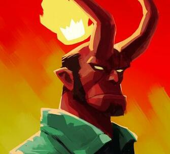 Artistic Hellboy Full HD Wallpaper