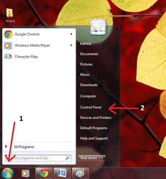 Control Panel Window Find And Click The Change Desktop Background