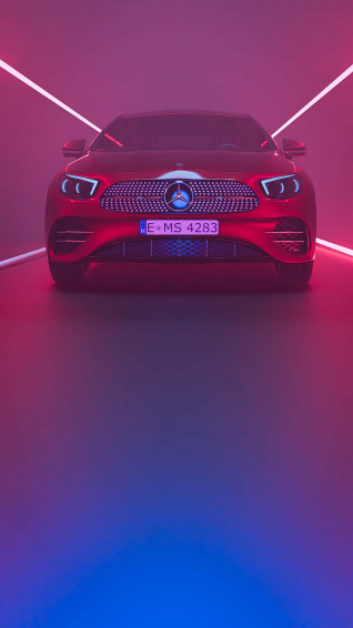 iPhone X Mercedes Background Wallpaper